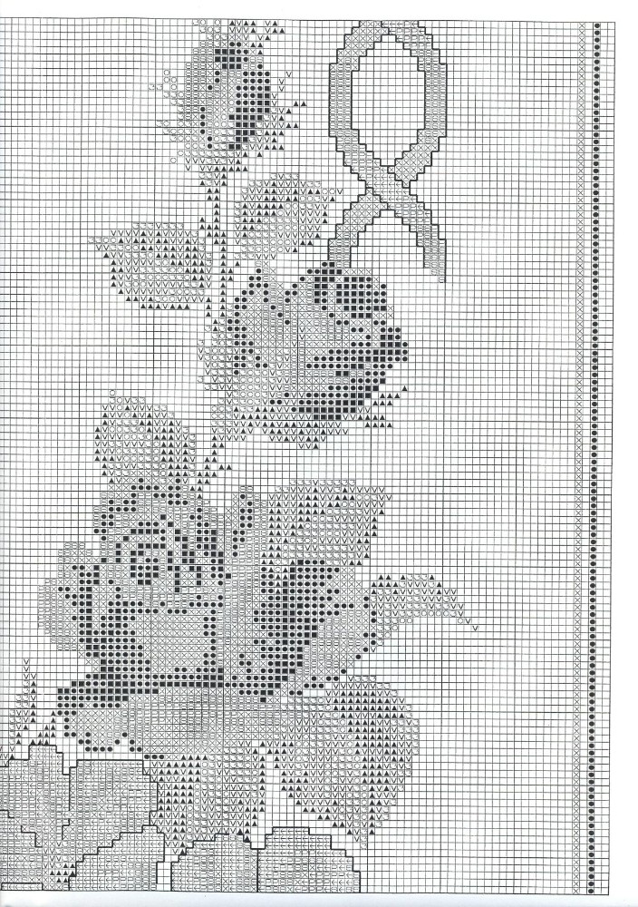 Schema punto croce Tovaglietta 3