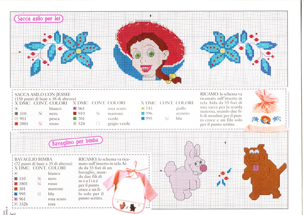 Schema punto croce Toy story lei