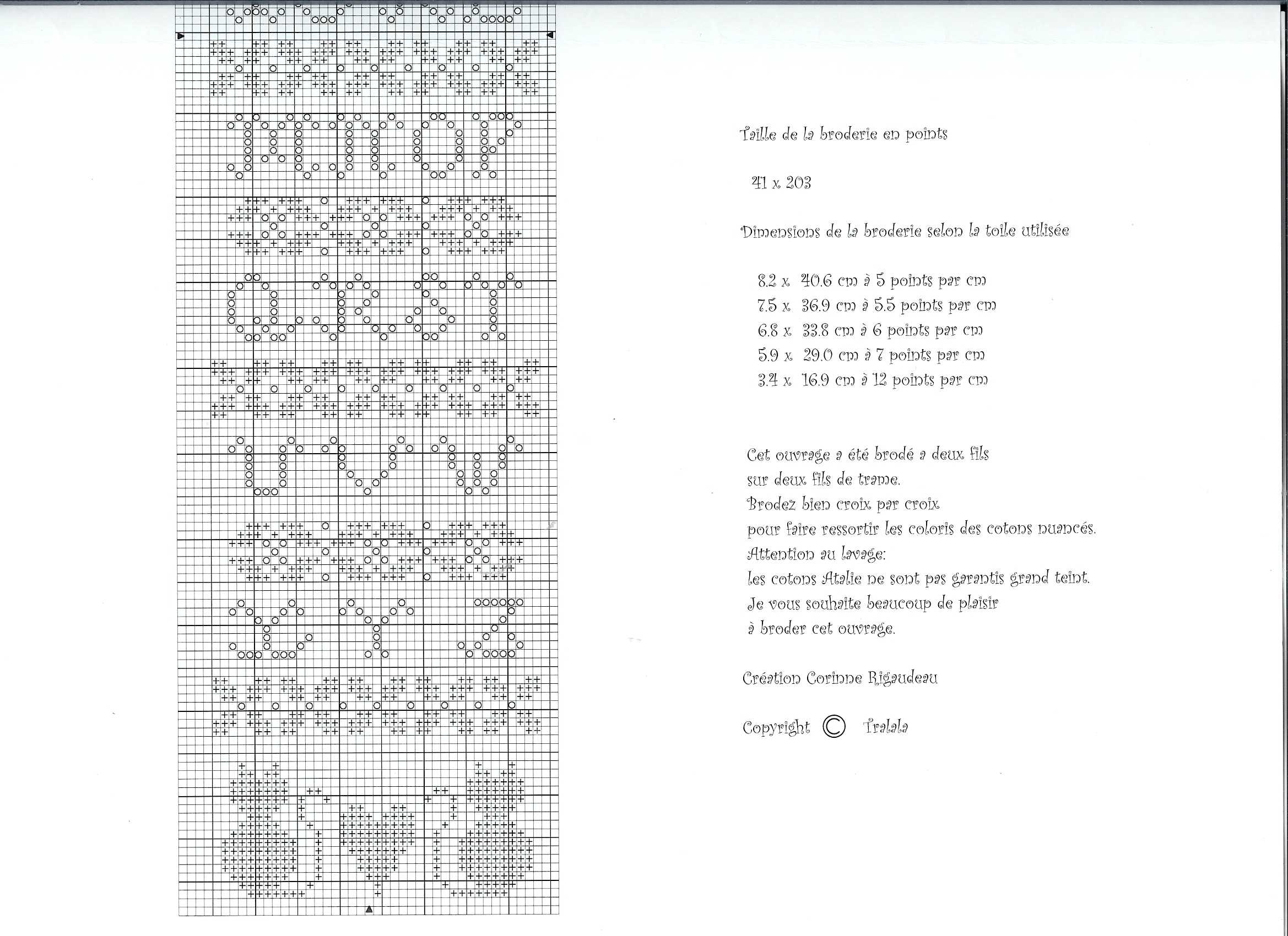 Schema punto croce Tralala albero gatti 2