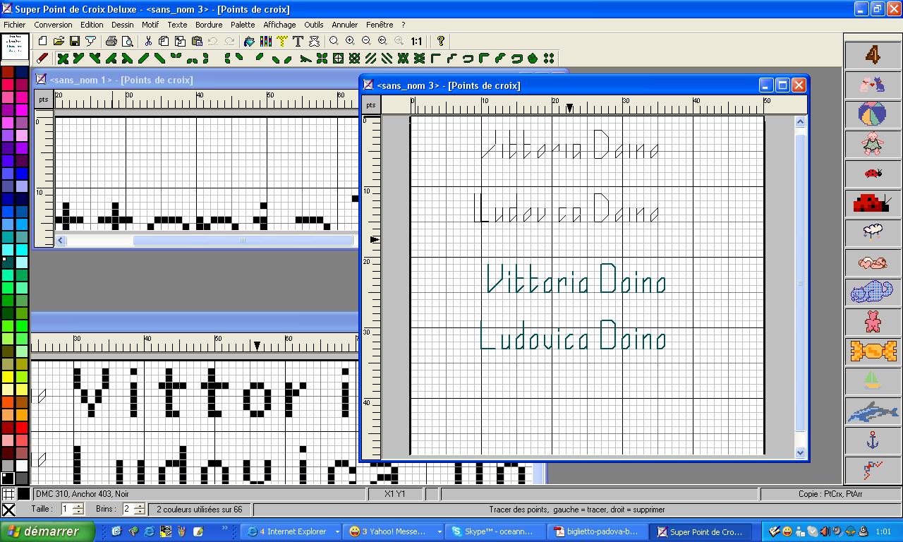 Schema punto croce Vittorio doino