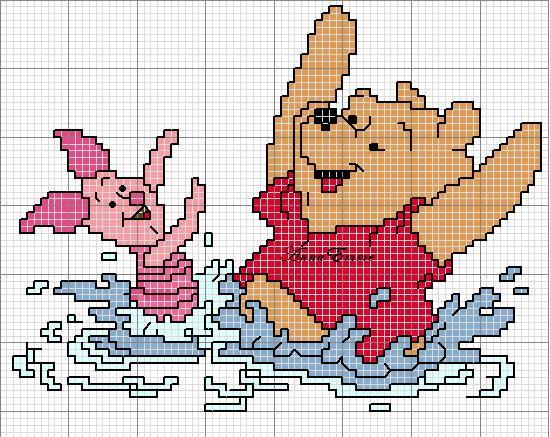 Schema punto croce Winnie pimpi