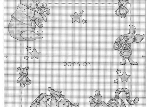 Schema punto croce Winnie the pooh 2