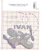 Schema punto croce Aeroplanino Ivan