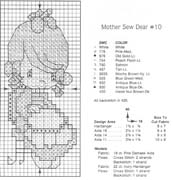 Schema punto croce Bimba in bianco e nero
