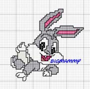 Schema punto croce bug bunny