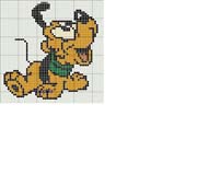 Schema punto croce cane 