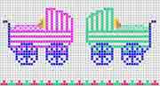 Schema punto croce carrozzine