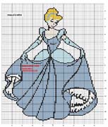 Schema punto croce cenerentola