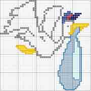 Schema punto croce cicogna3