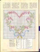 Schema punto croce cuore vegetale