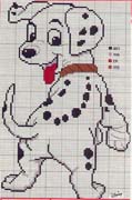 Schema punto croce dalmata1 