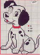 Schema punto croce dalmata3 