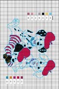 Schema punto croce dalmata5 