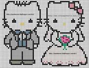 Schema punto croce hello kitty2