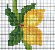 Schema punto croce limoni3 