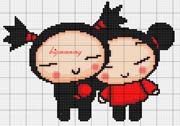 Schema punto croce pucca 
