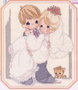 Schema punto croce sposi 