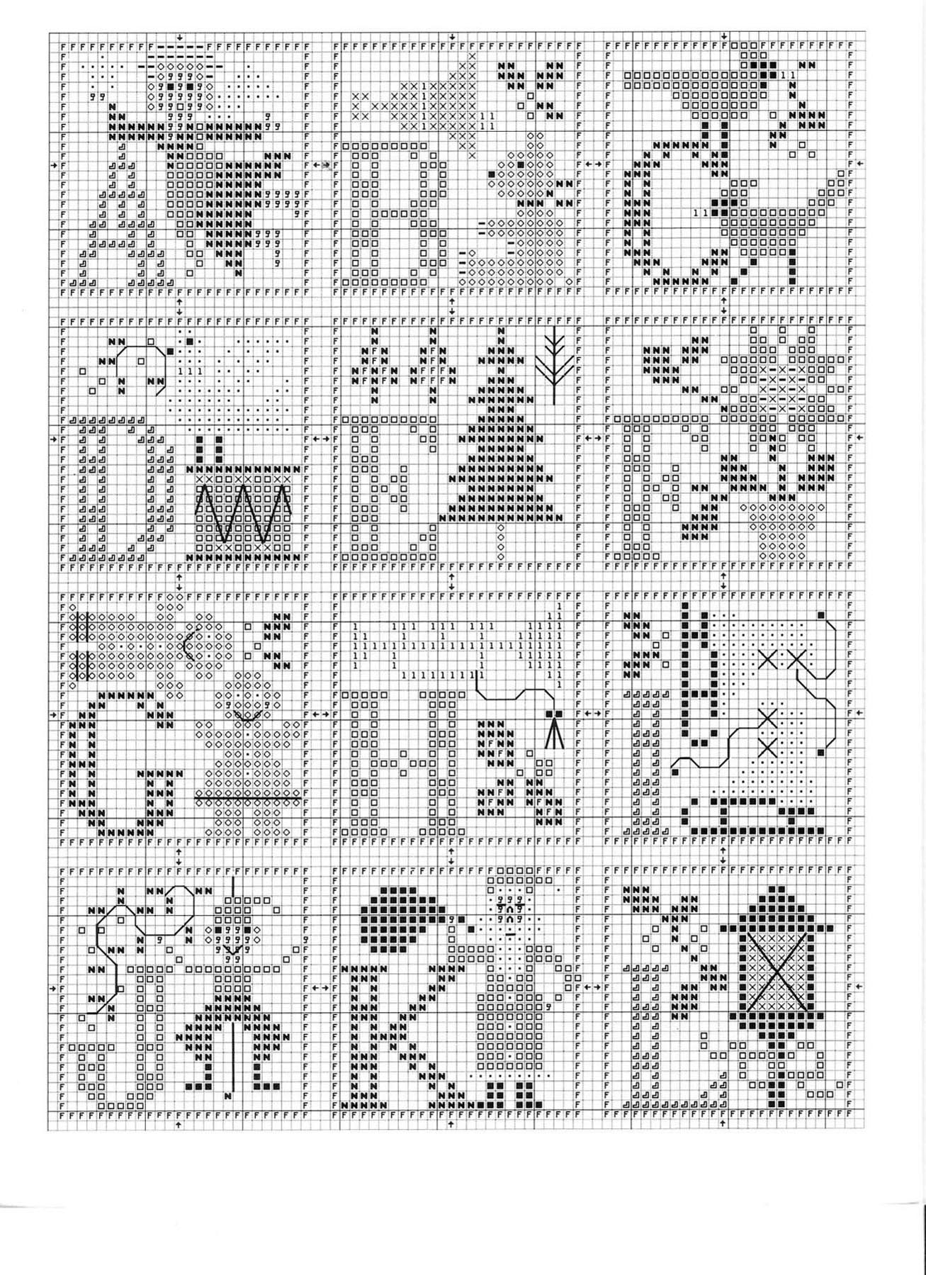 Schema punto croce Abc 1