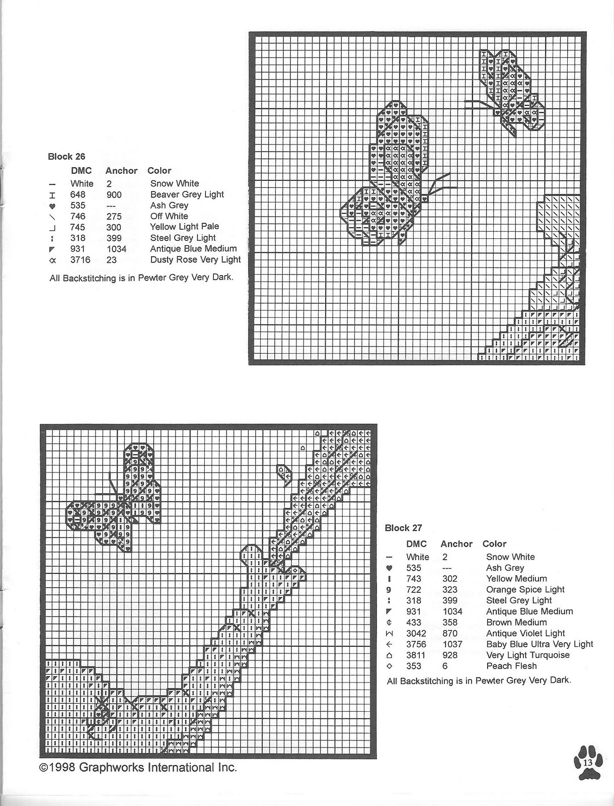 Schema punto croce Arca noe 17