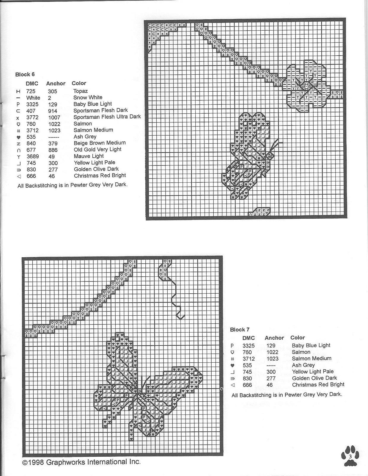 Schema punto croce Arca noe 4