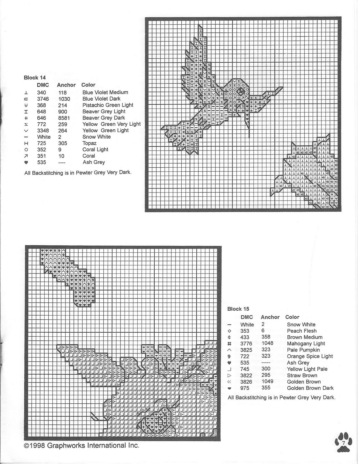 Schema punto croce Arca noe 6