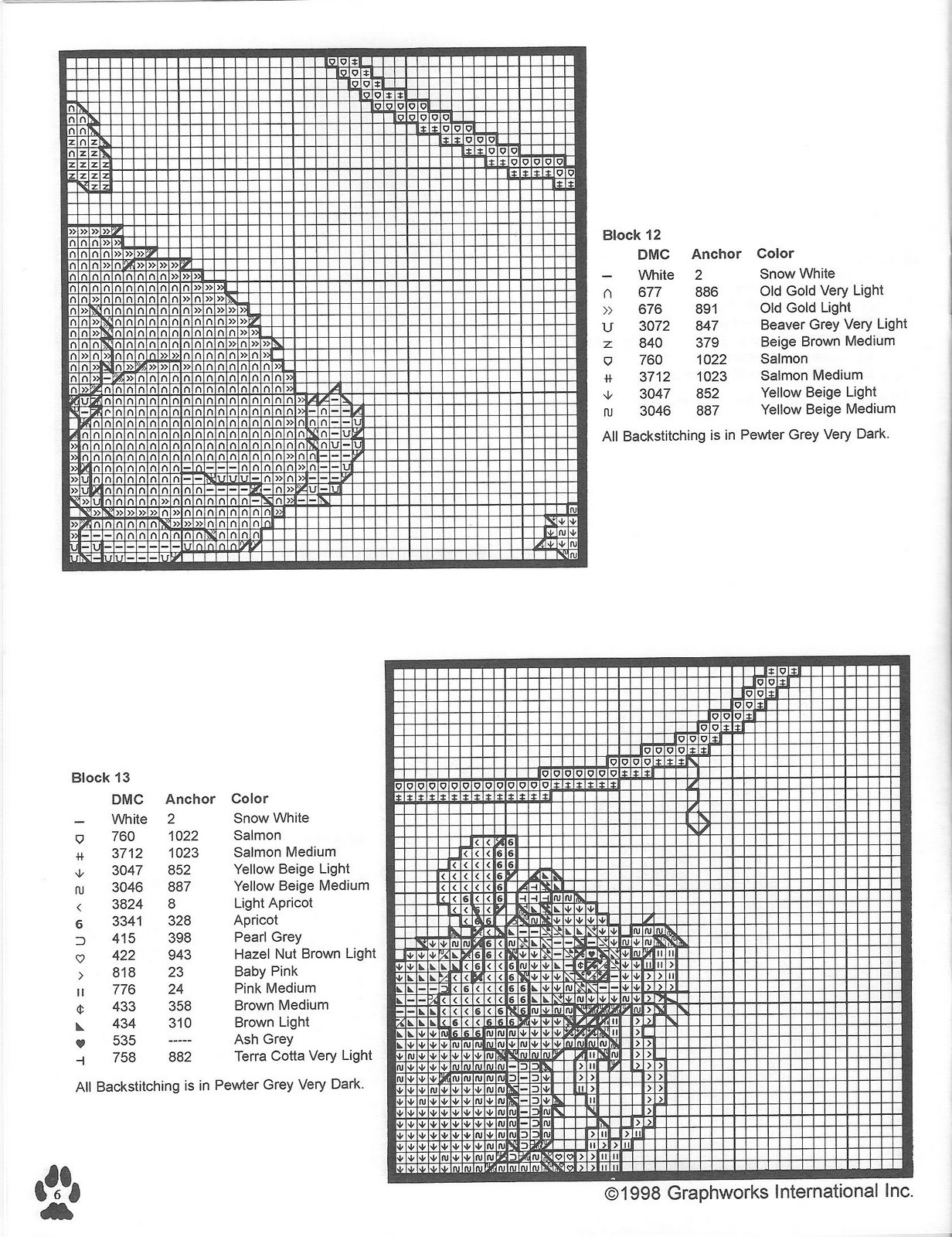 Schema punto croce Arca noe 7