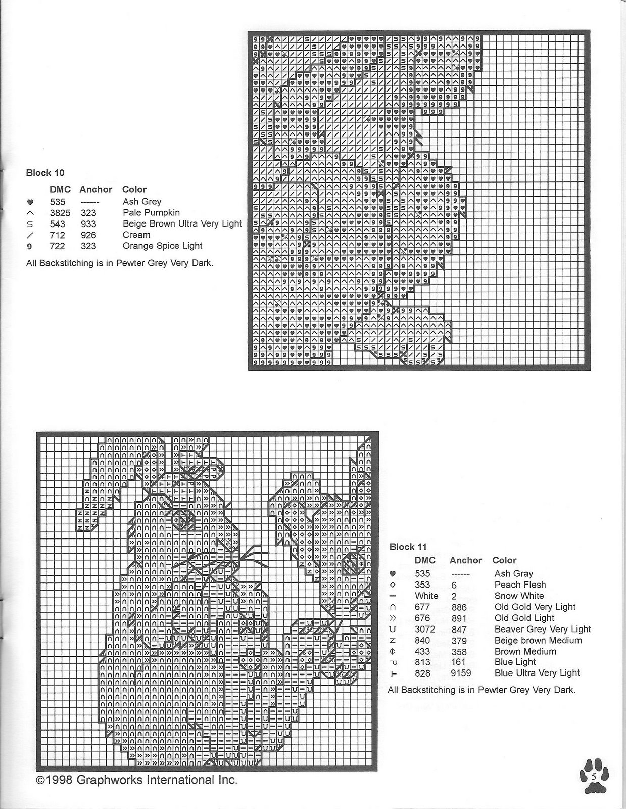 Schema punto croce Arca noe 8