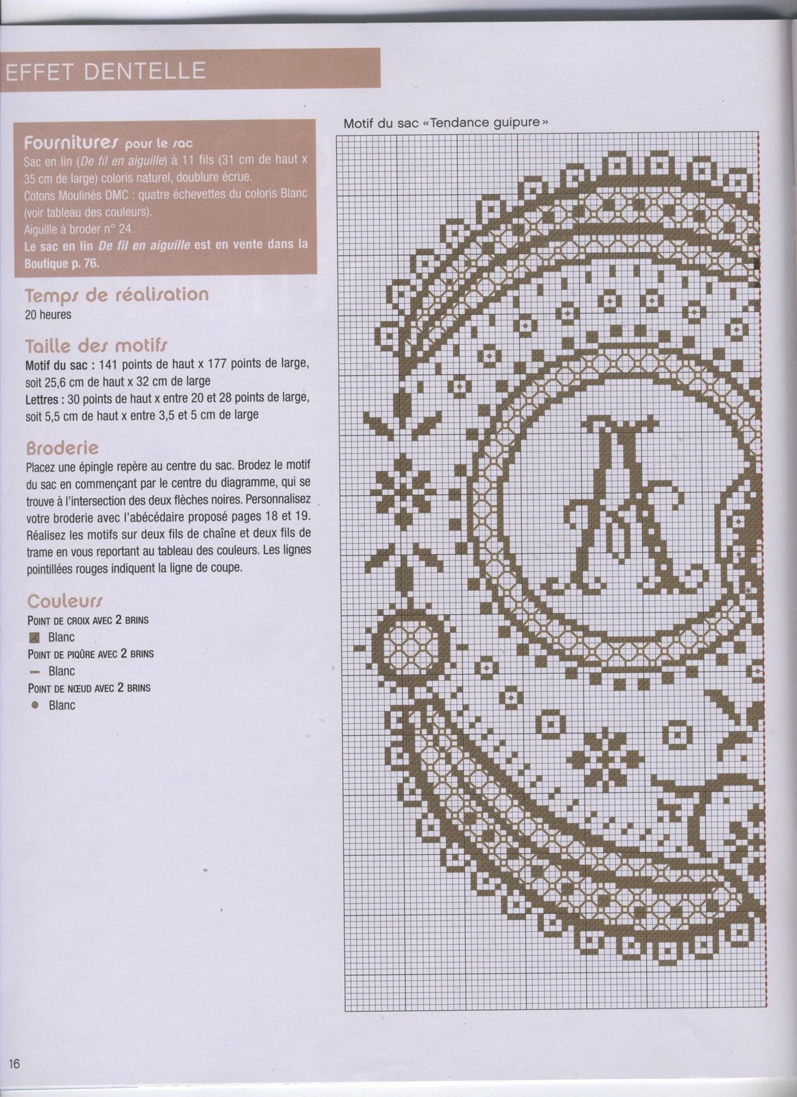 Schema punto croce Borsetta 2