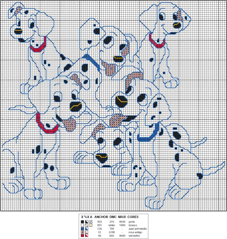 Schema punto croce Carica 101