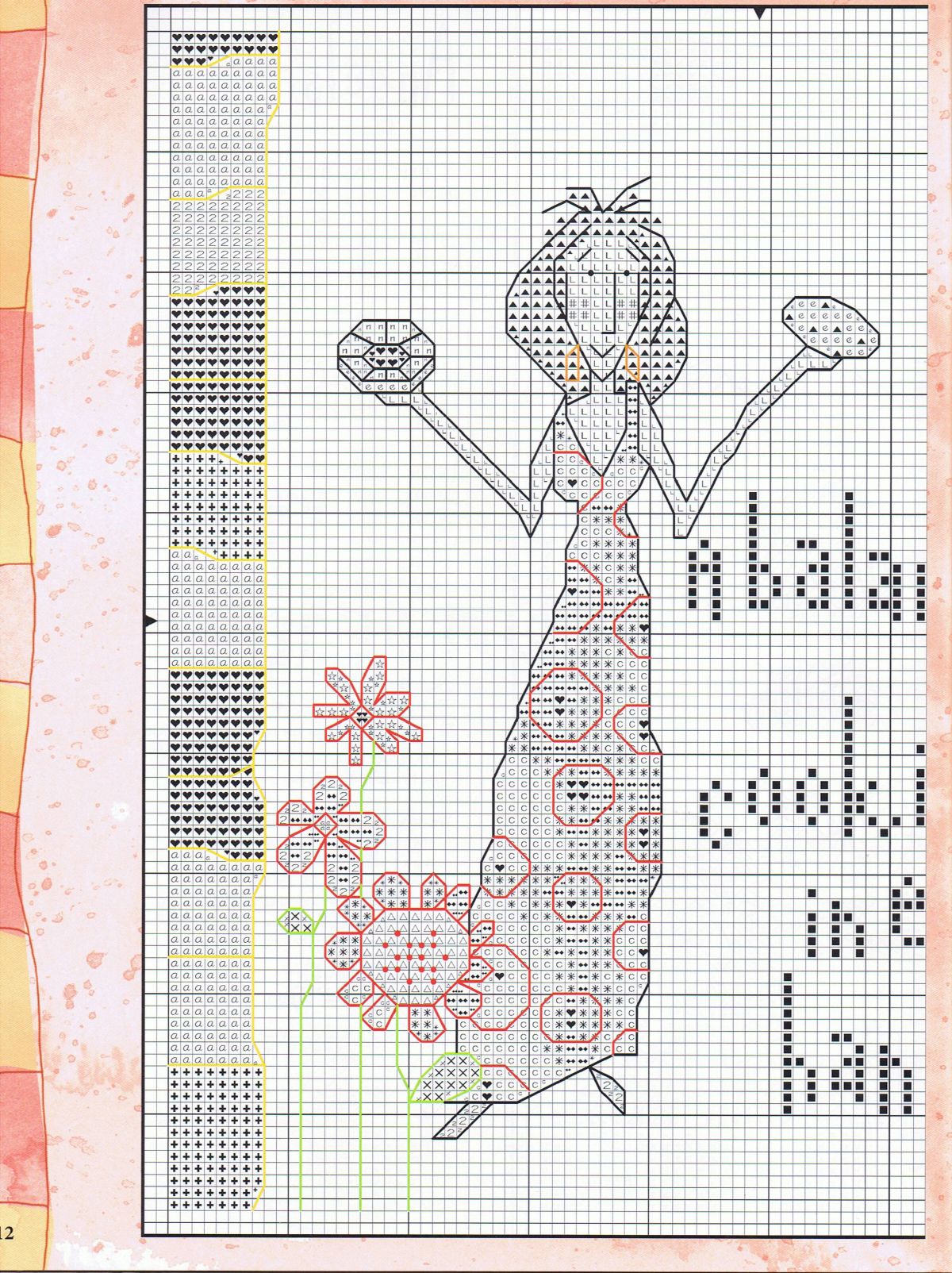 Schema punto croce Casalinga 2