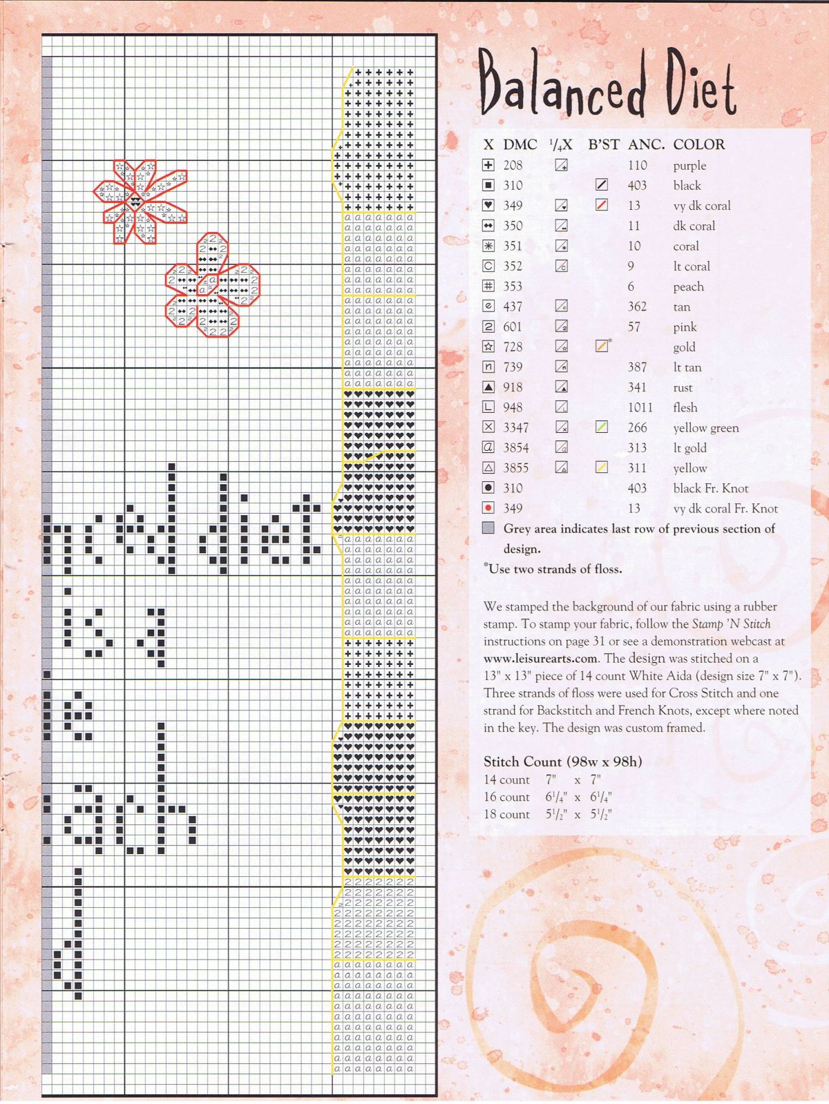 Schema punto croce Casalinga 3