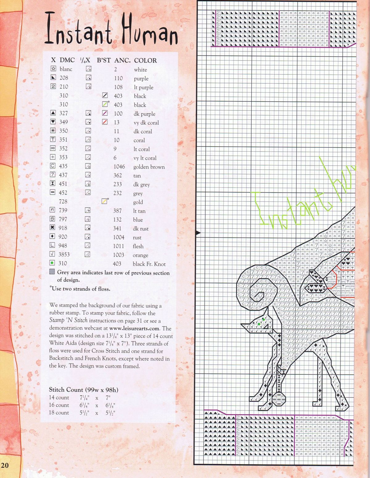 Schema punto croce Casalinga divano 3