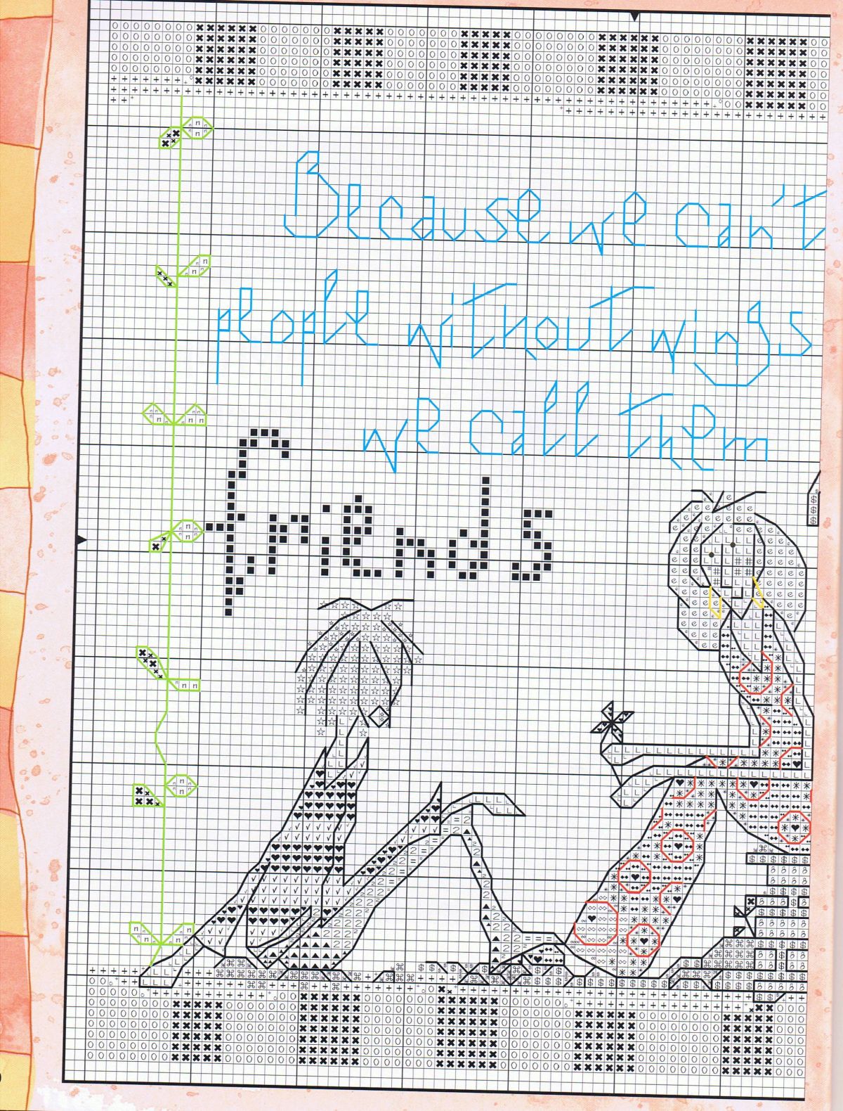 Schema punto croce Chiacchierata 2