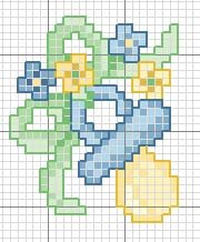 Schema punto croce Ciuccio bimbo