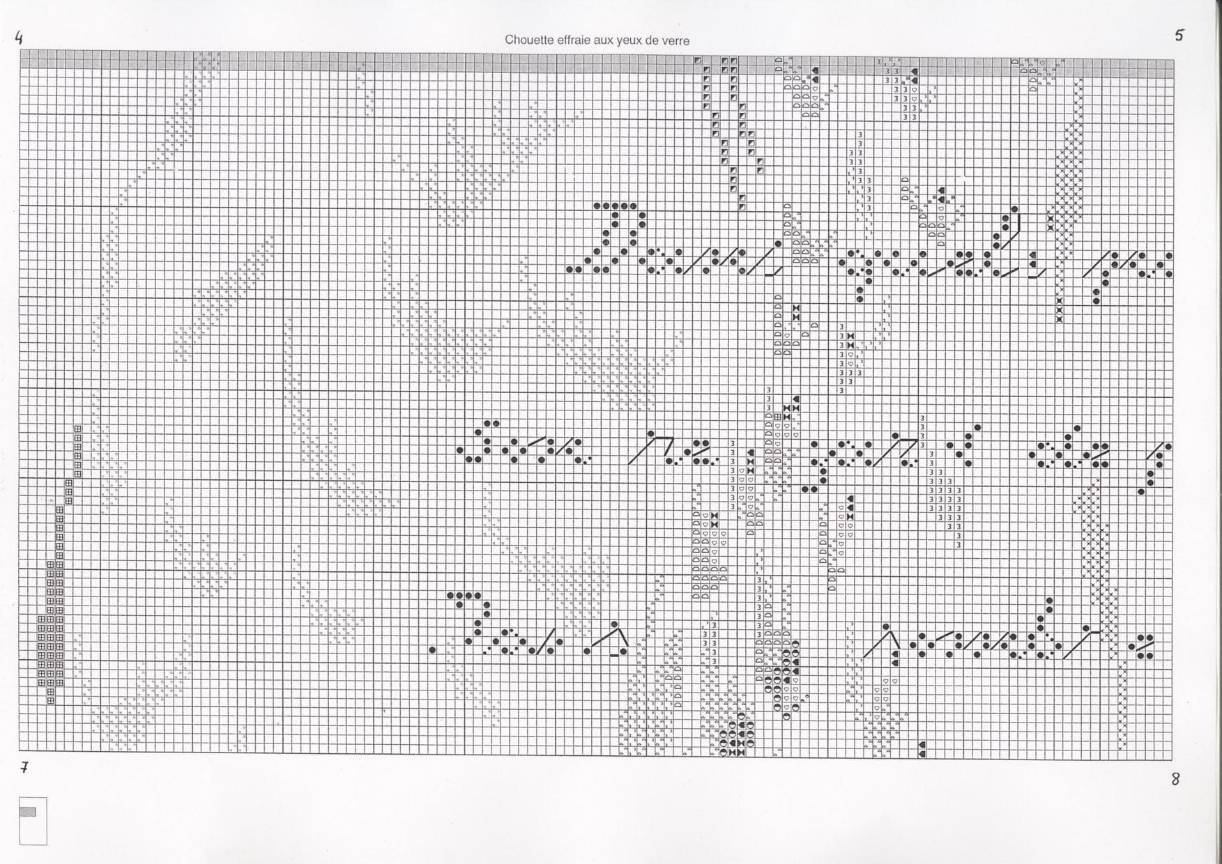 Schema punto croce Civetta 2