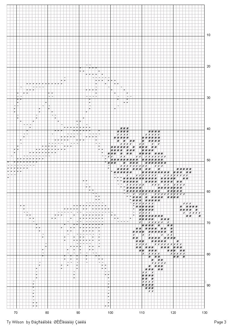 Schema punto croce Coppia grande 4