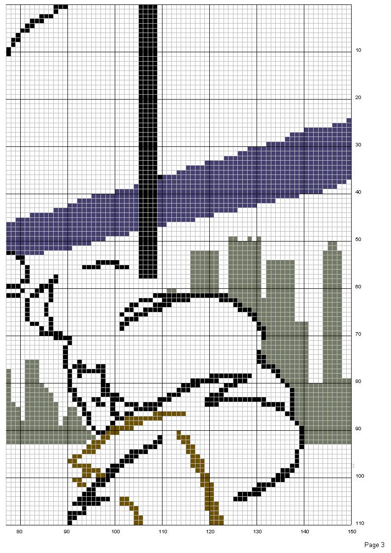Schema punto croce Coppia londra 2