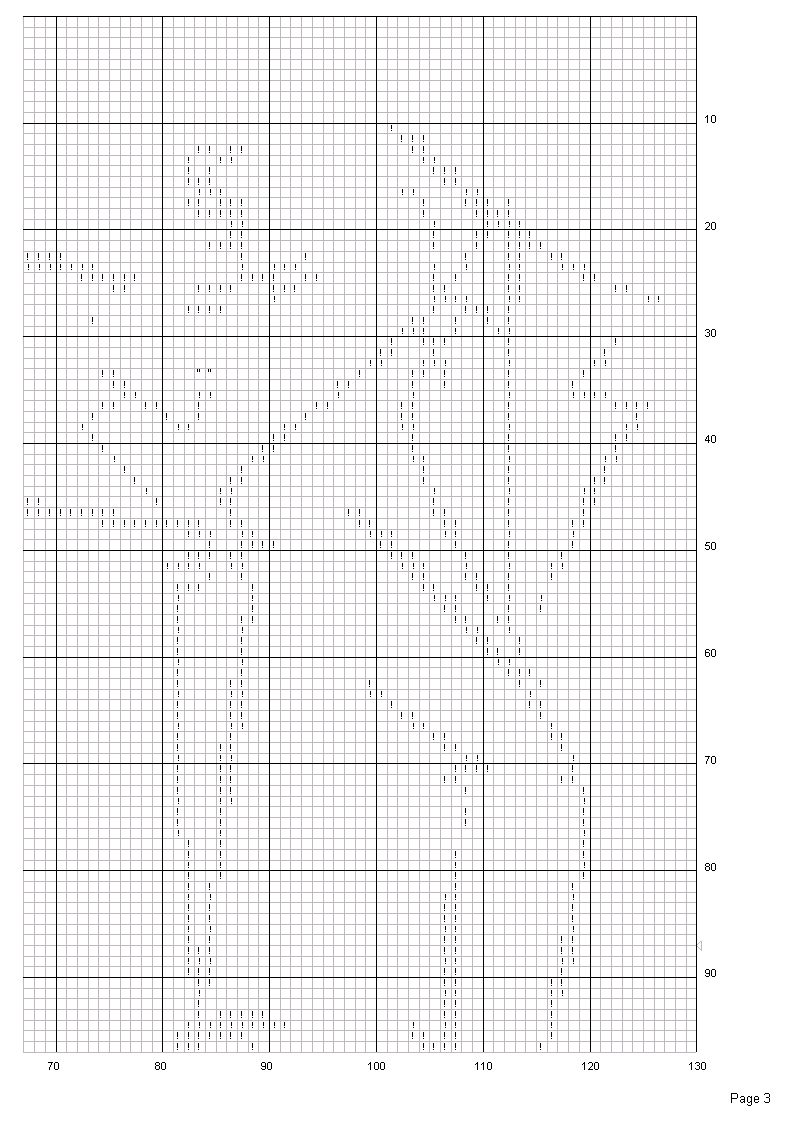Schema punto croce Coppia per mano 4