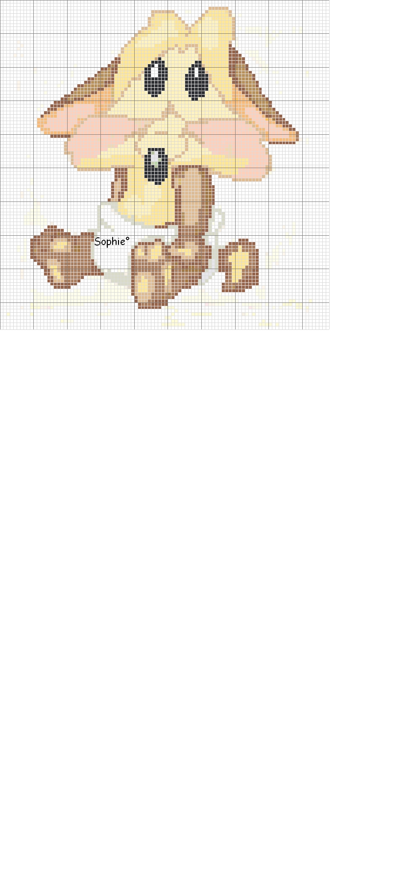 Schema punto croce Coyote