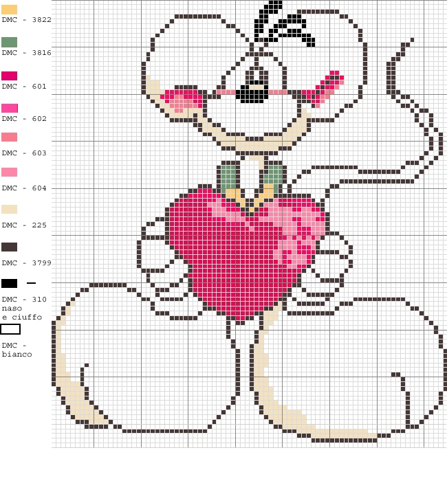 Schema punto croce Diddl