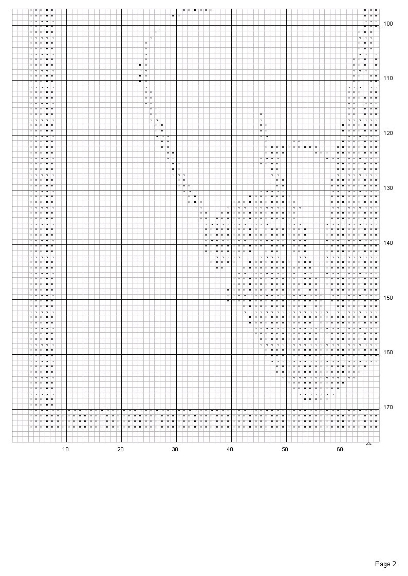 Schema punto croce Donna cappello 2