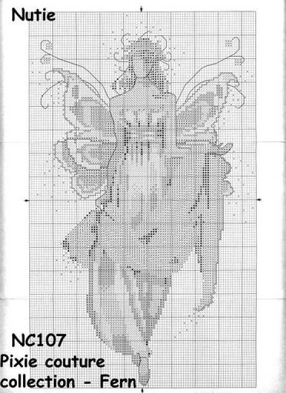 Schema punto croce Fata nutie 2