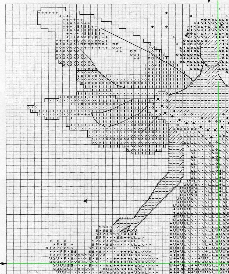 Schema punto croce Fatina 4ali 1