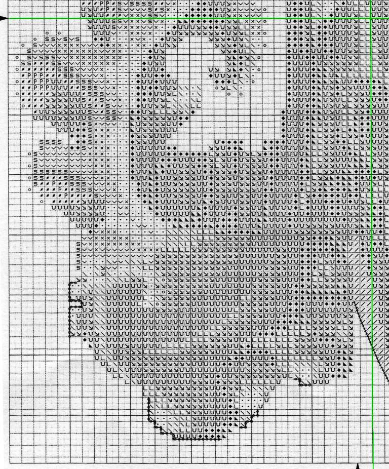Schema punto croce Fatina 4ali 3