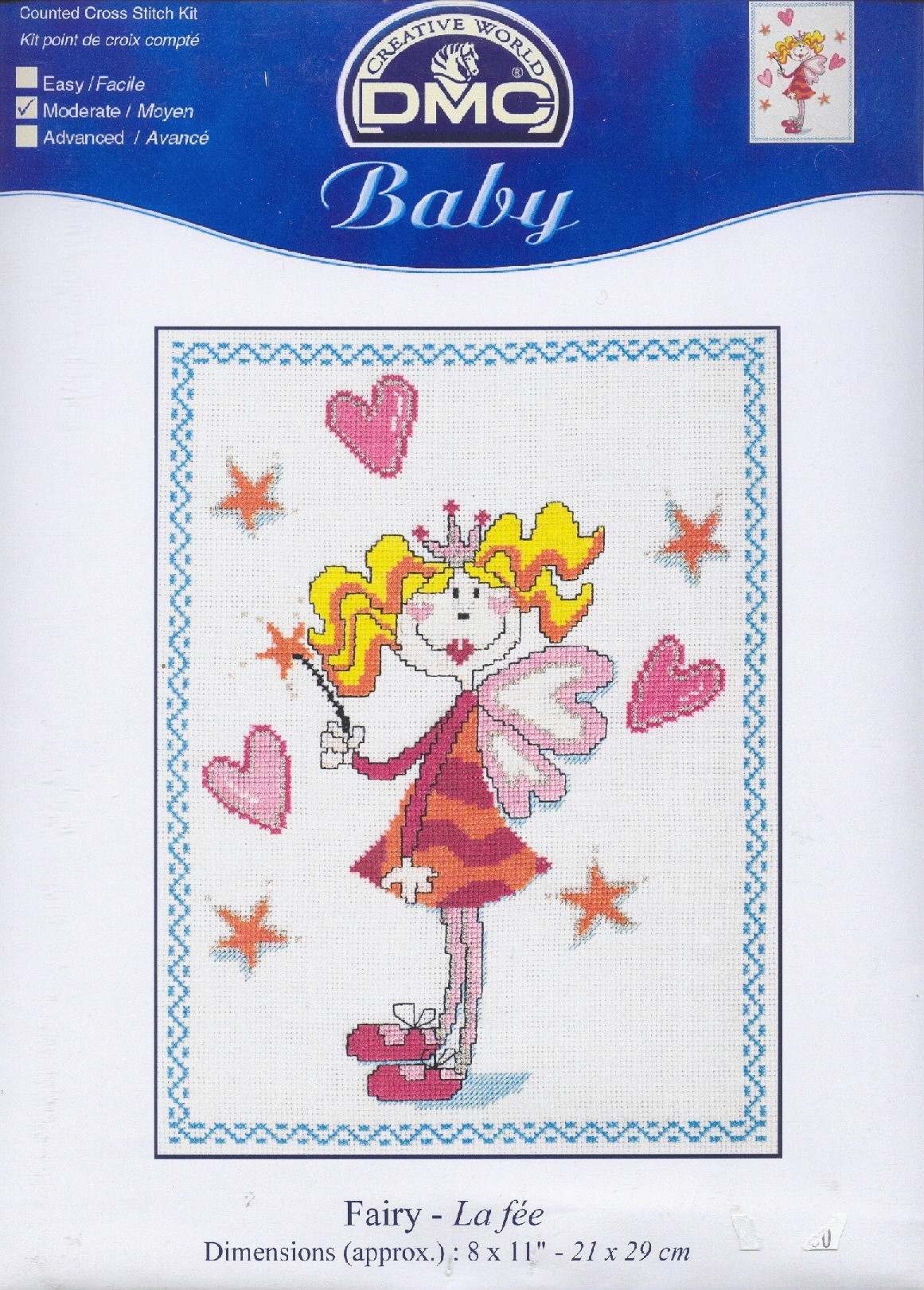 Schema punto croce Fatina gialla 1