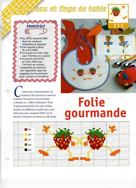Schema punto croce Fragoline