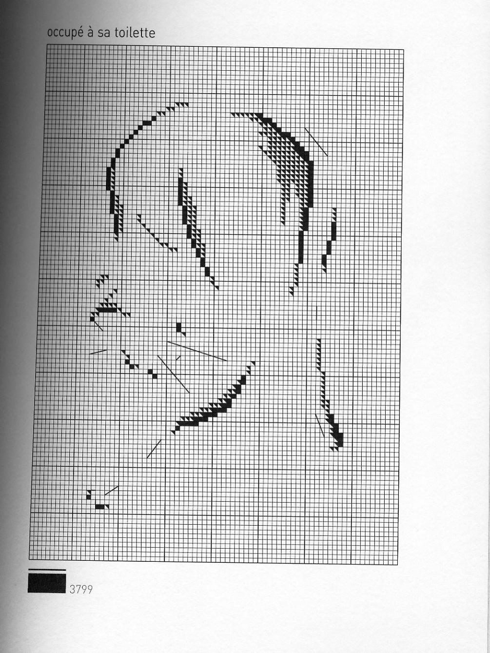 Schema punto croce Gatto 13