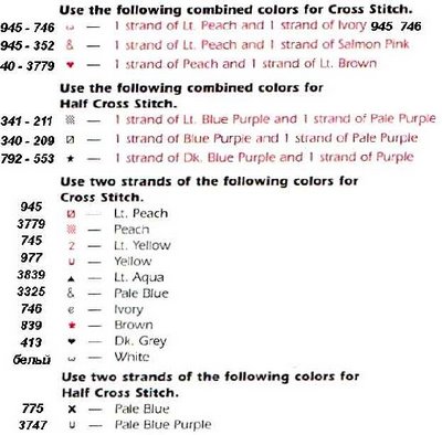 Schema punto croce Gemelline 1