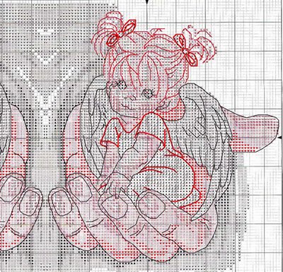 Schema punto croce Gemelline 3