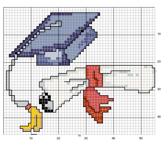 Schema punto croce Graduacio